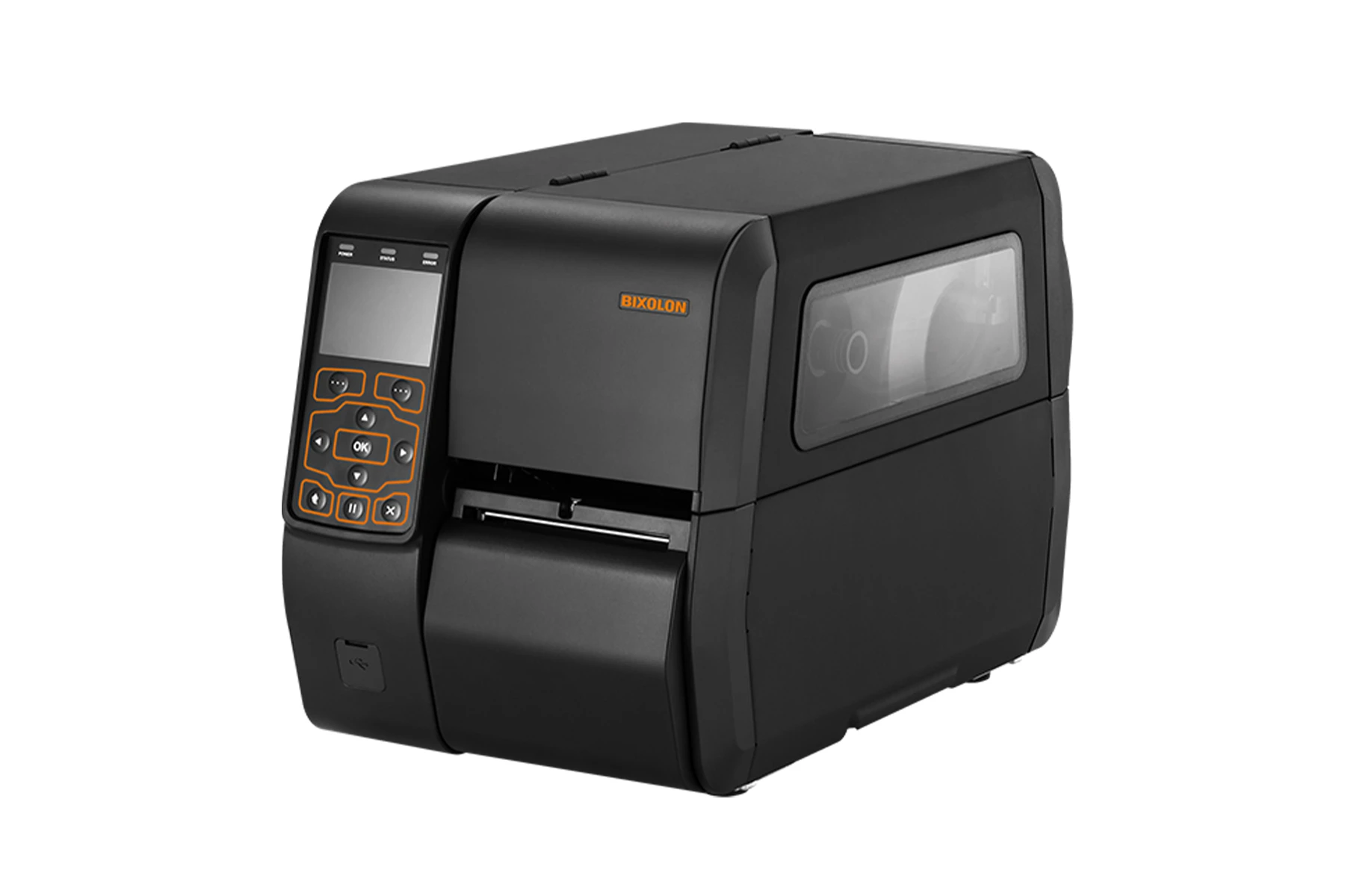 bixolon-xt5-40-front-left-side لیبل پرینتر صنعتی بیکسولون مدل xt5-40 - نمای روبرو و پهلو