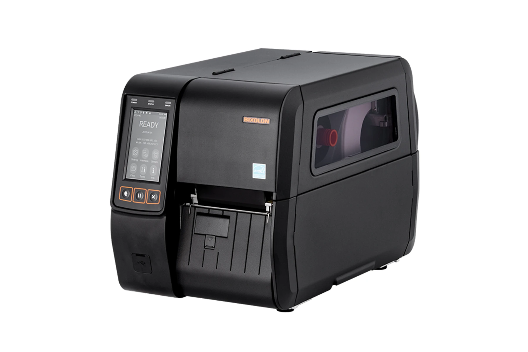 bixolon-xt5-40n-front-left-side لیبل پرینتر صنعتی بیکسولون XT5-40