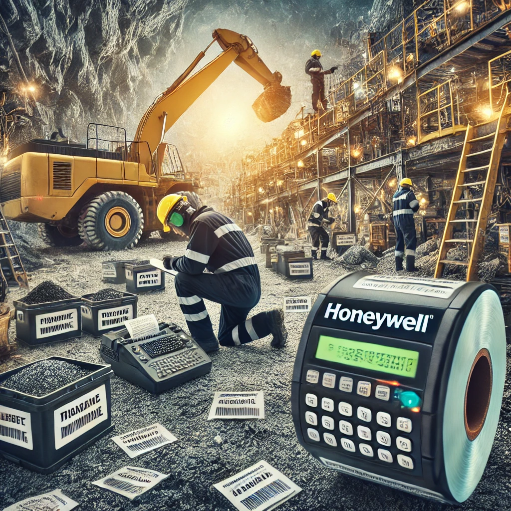 کاربرد لیبل پرینتر هانیول در صنعت معدن چیست ؟